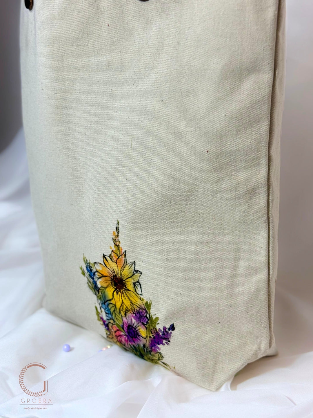 Painted Wildflower Whispers Tote Bag
