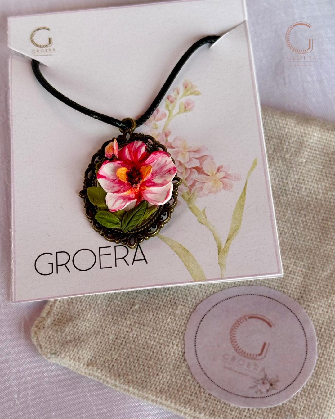 Polymer Clay Pendant - Wild Grace