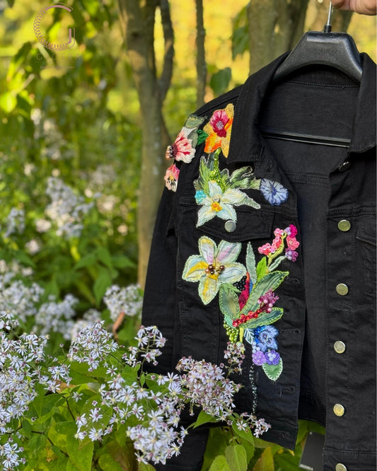Hand Embroidered and Hand-Painted Pre-Owned Jacket