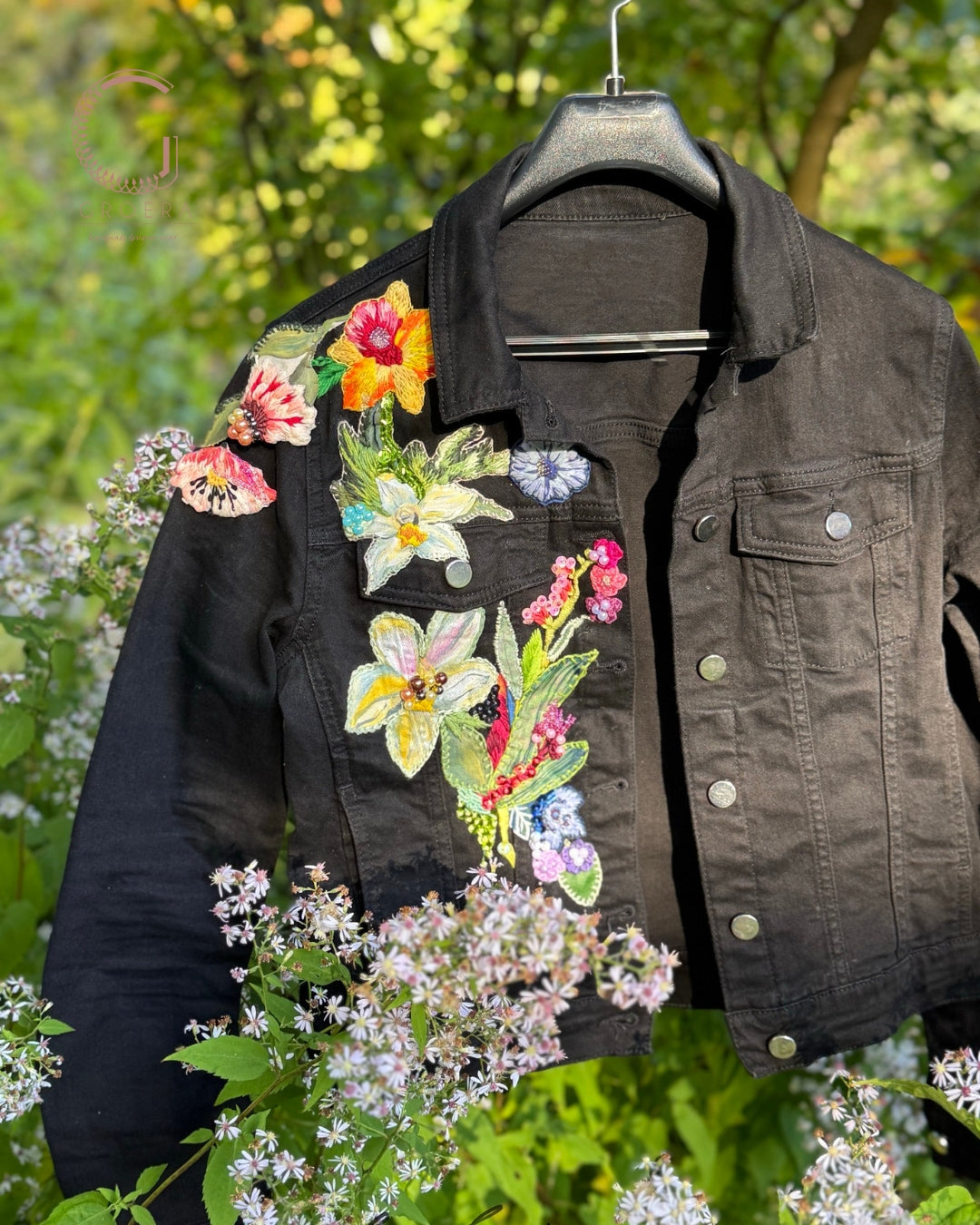Hand Embroidered and Hand-Painted Pre-Owned Jacket