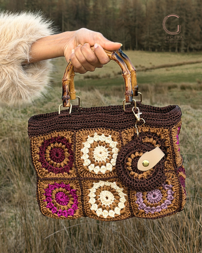 Granny Square Crochet Handbag