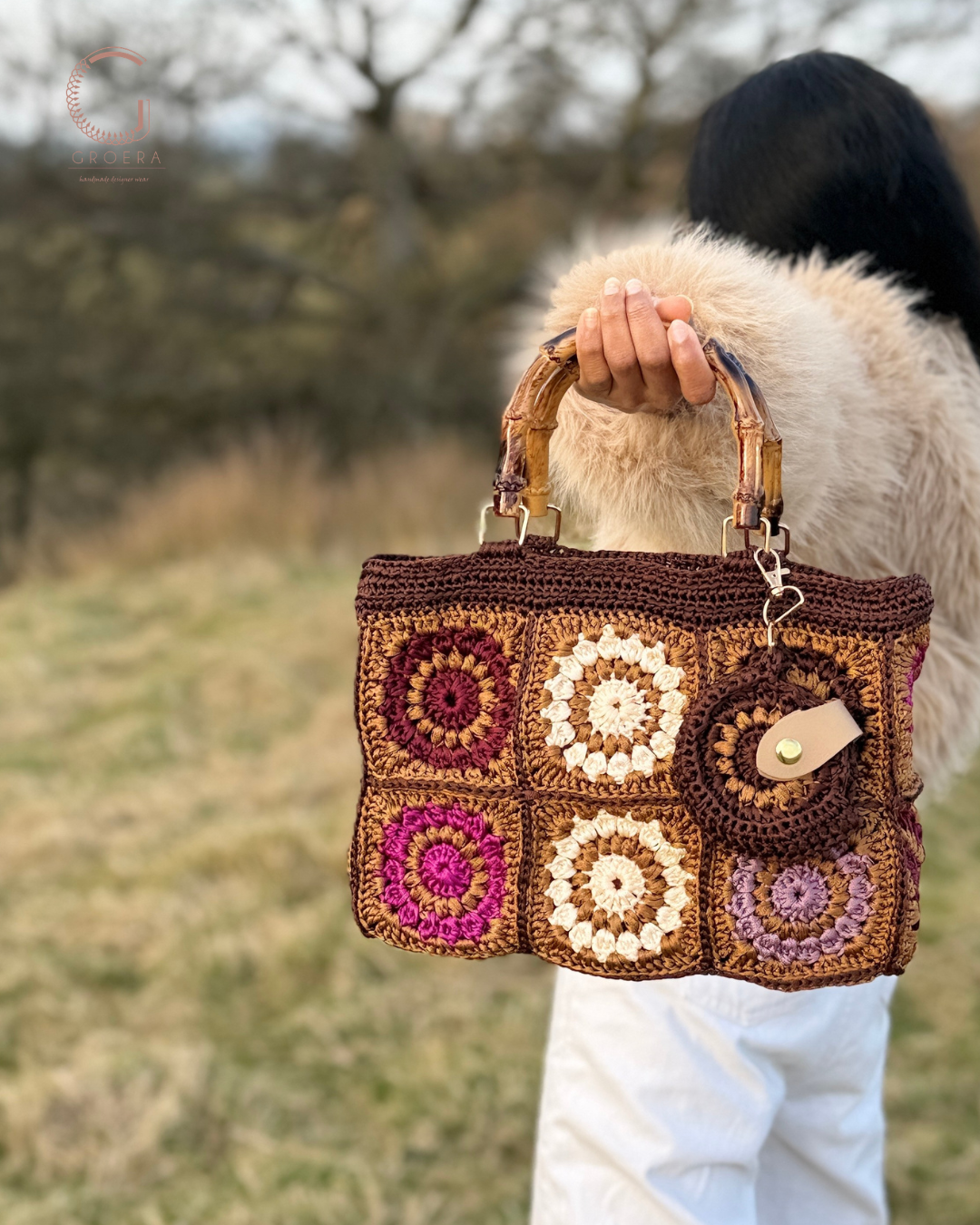 Granny Square Crochet Handbag