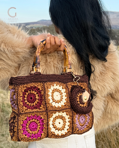 Granny Square Crochet Handbag