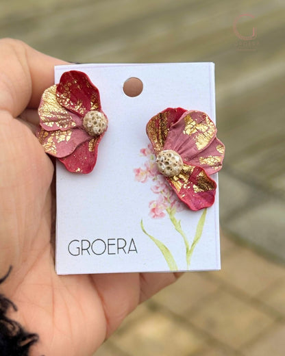 Polymer Clay Earrings - Petal Symphony