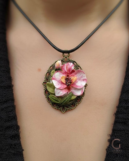 Polymer Clay Pendant - Wild Grace