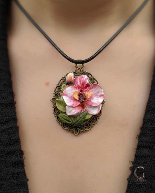 Polymer Clay Pendant - Wild Grace