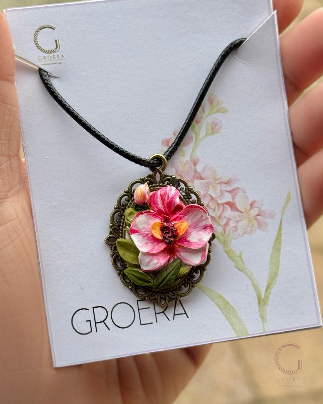 Polymer Clay Pendant - Wild Grace