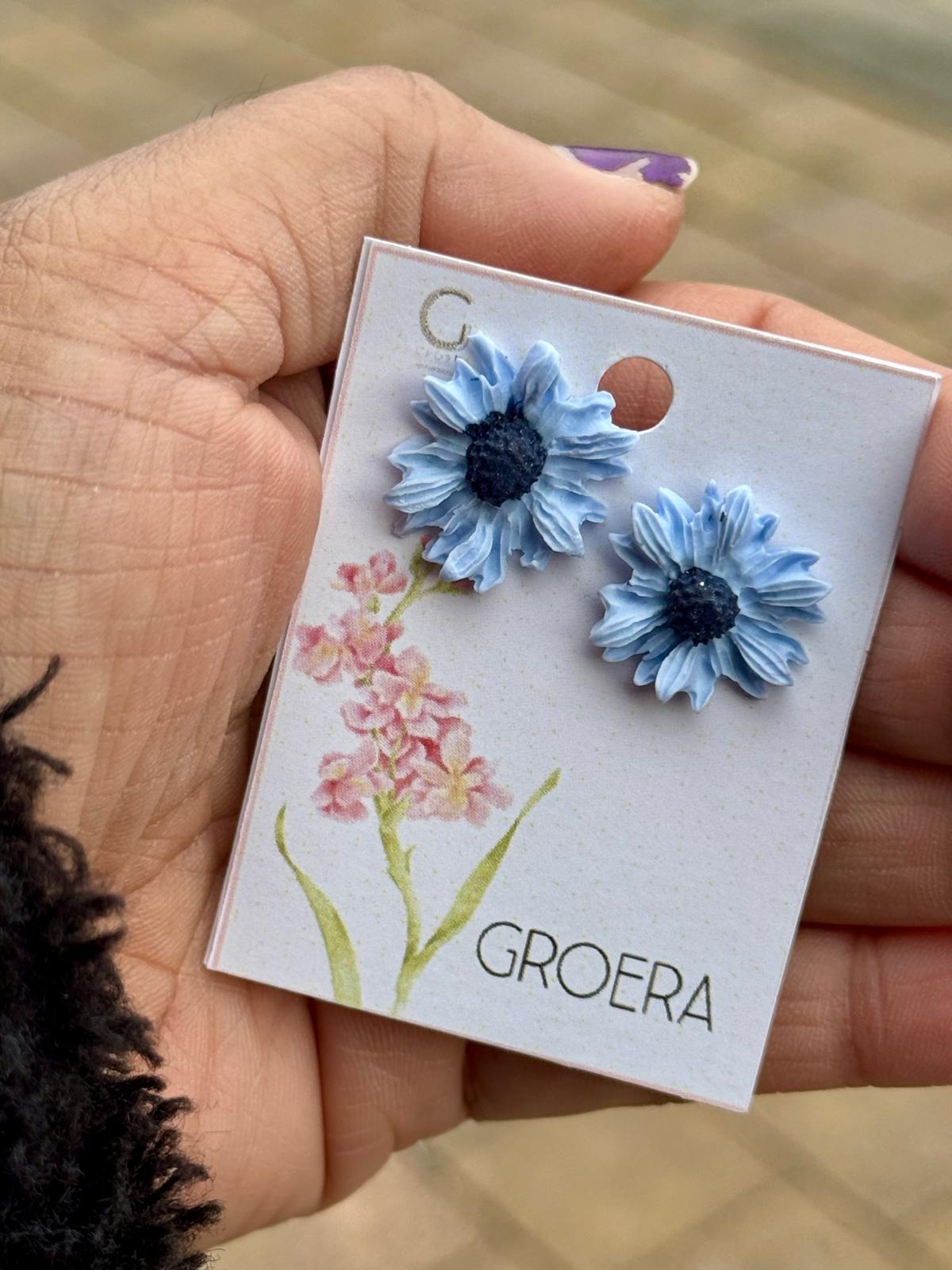 Cornflower Blossom studs