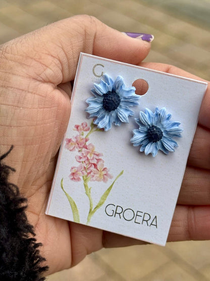 Cornflower Blossom studs
