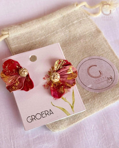 Polymer Clay Earrings - Petal Symphony
