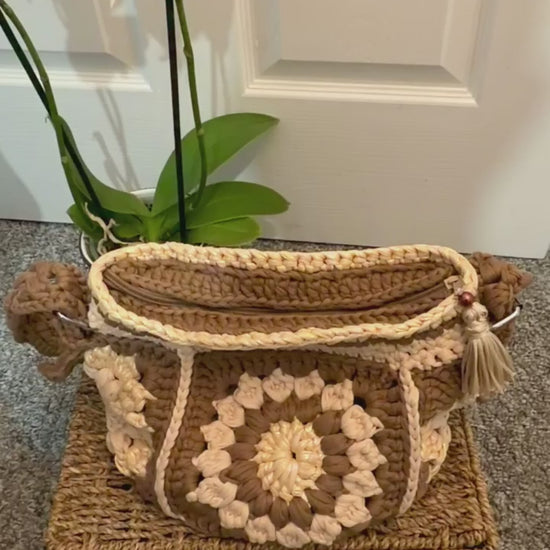 Handmade Crochet Shoulder bag video