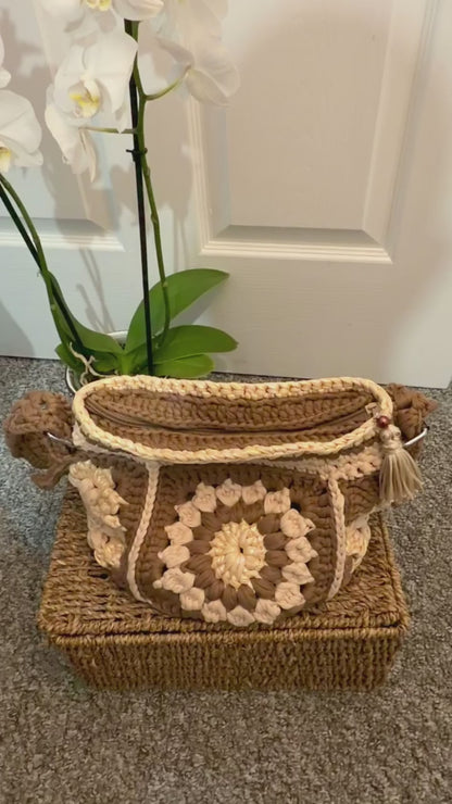 Handmade Crochet Shoulder bag video