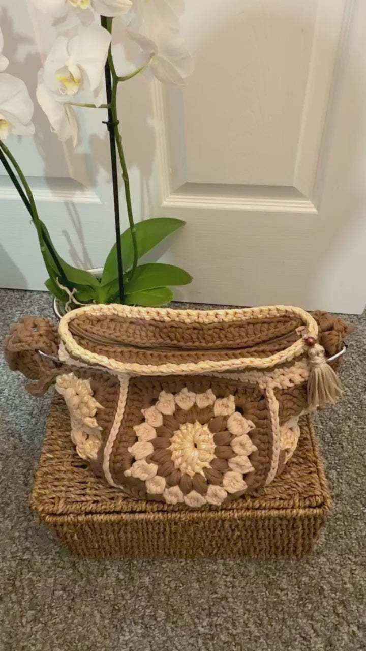 Handmade Crochet Shoulder bag video